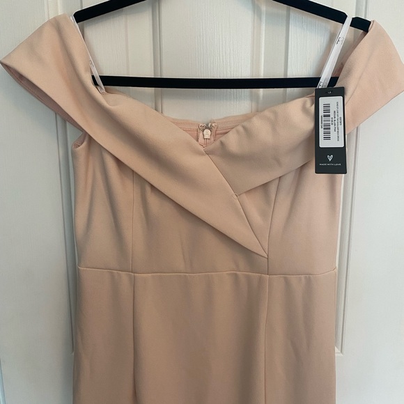 Lulus Song-of-Love Off-the-Shoulder Maxi Dress, Medium, Blush Pink $$MSRP 108 - Picture 9 of 9